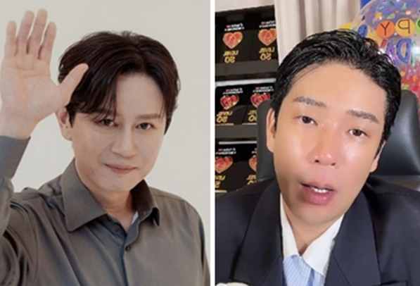 김민종과 MC몽. [에스브이컴·MC몽 틱톡 라이브 캡처]