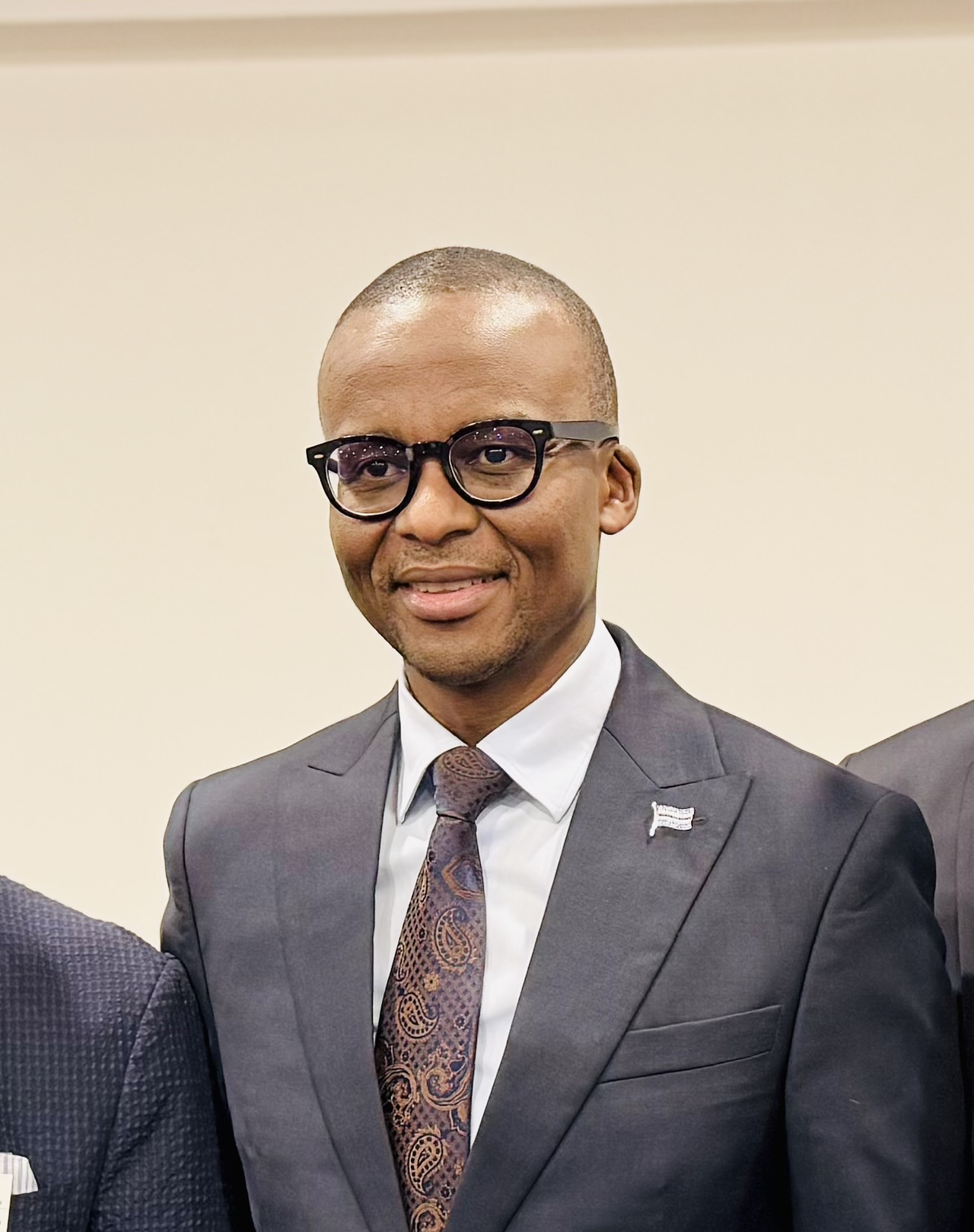 Botswana Vice President Ndaba Gaolathe speaks during an interview with The Korea Herald at the Korea Chamber of Commerce and Industry in Seoul on Tuesday. (Sanjay Kumar/The Korea Herald)