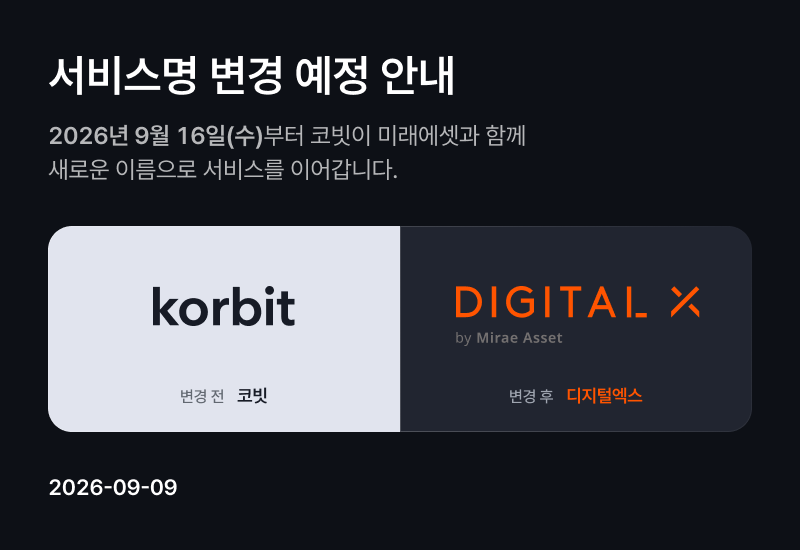 코빗 홈페이지 갈무리.