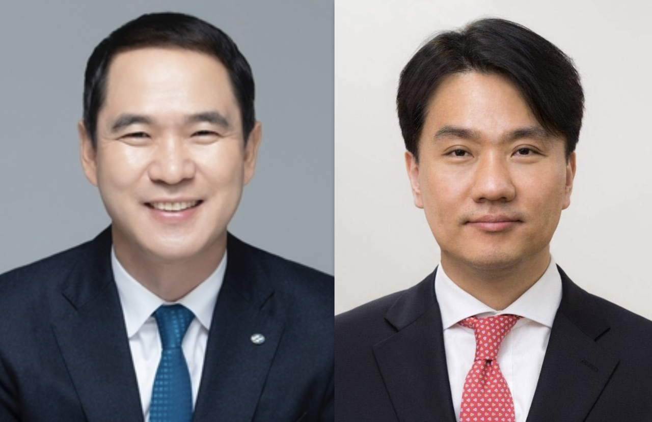 신학기(왼쪽) Sh수협은행장과 이형주 금융정보분석원(FIU) 원장. [Sh수협은행, 금융위원회 제공]