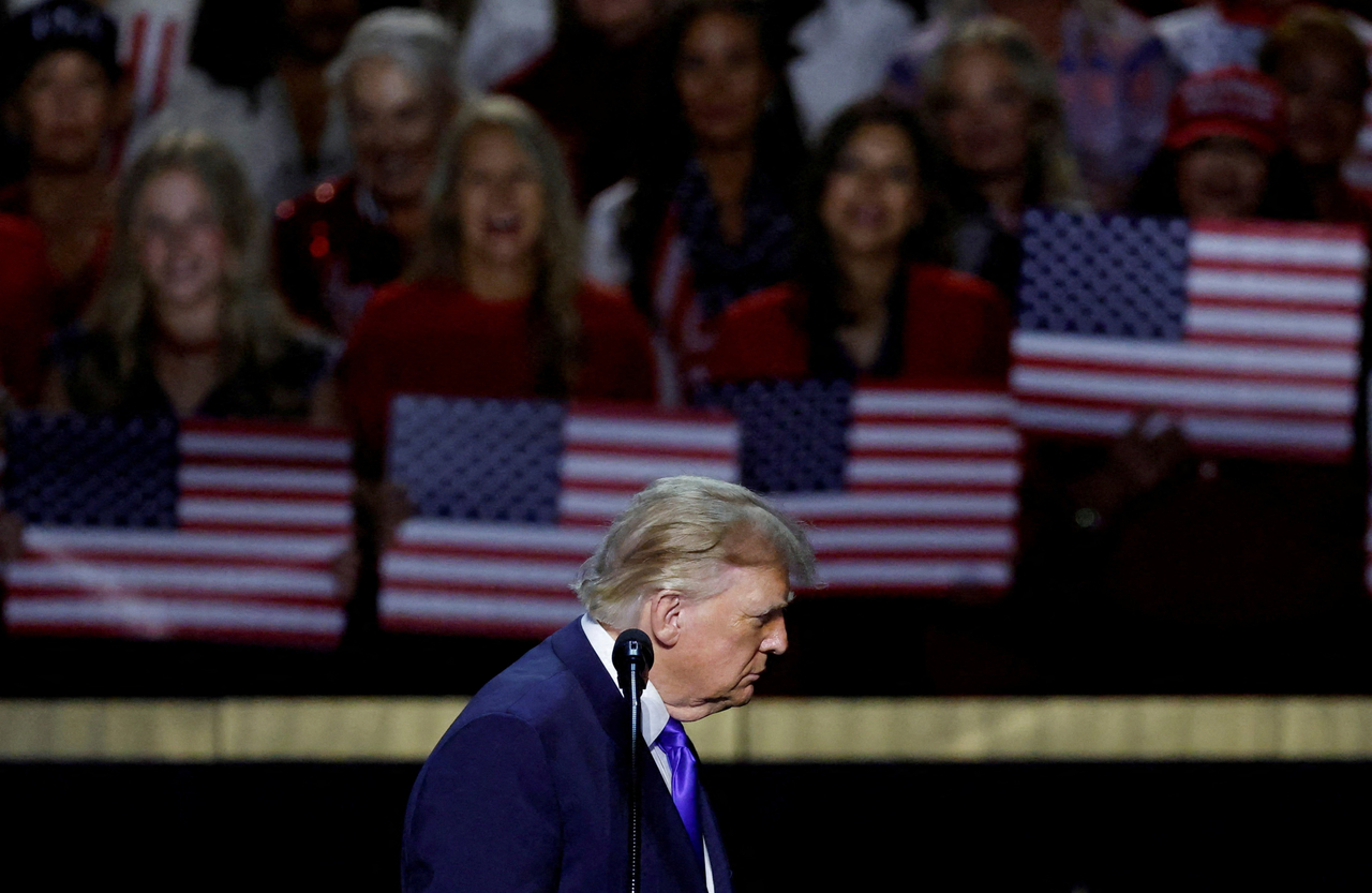 U.S. President Donald Trump attends the Republican National Midterm Convention in Dallas, Texas on Wednesday. (Reuters)