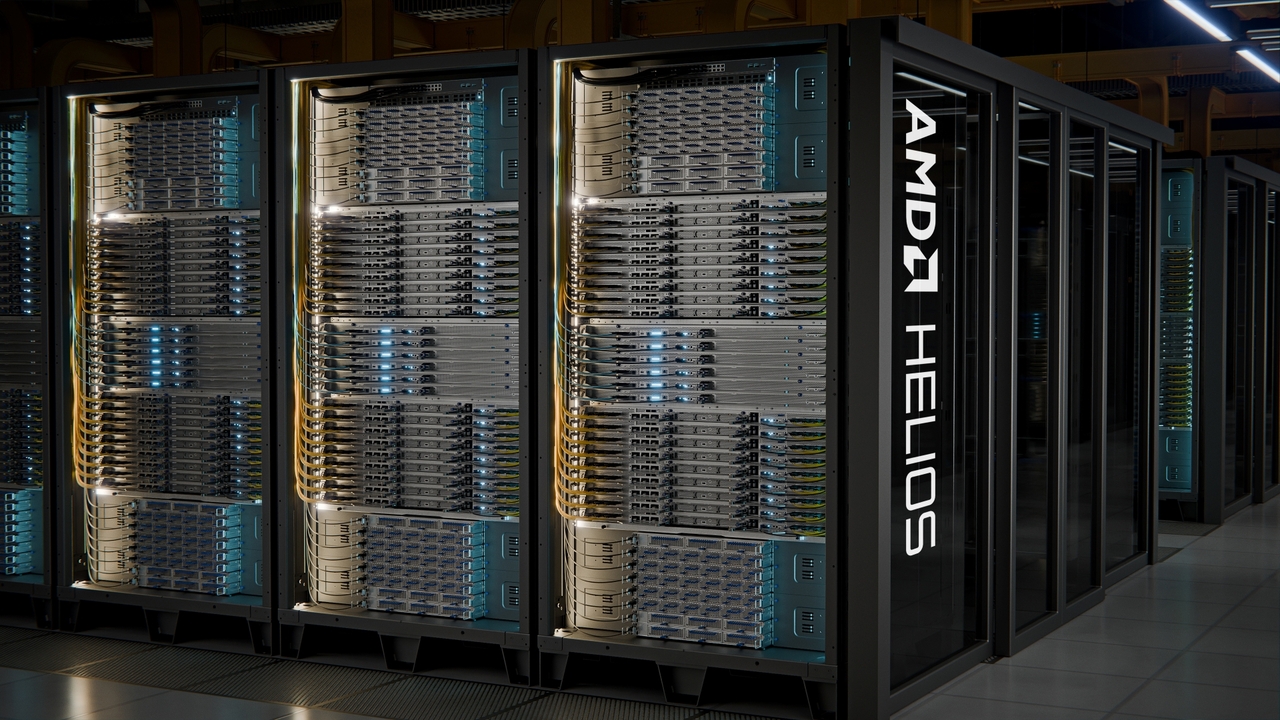 AMD's AI infrastructure platform, Helios. (Courtesy of AMD)