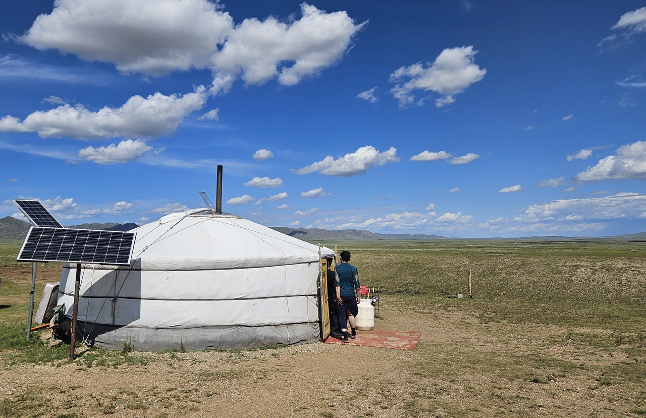 A traditional Mongolian ger, or yurt, in Hustai National Park, Mongolia (Yonhap)
