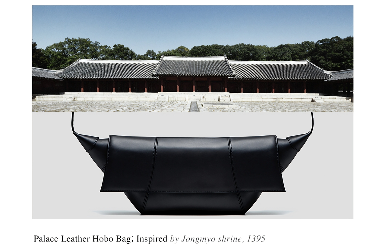 Palace Leather Hobo Bag inspired by Jongmyo (Kangdan)