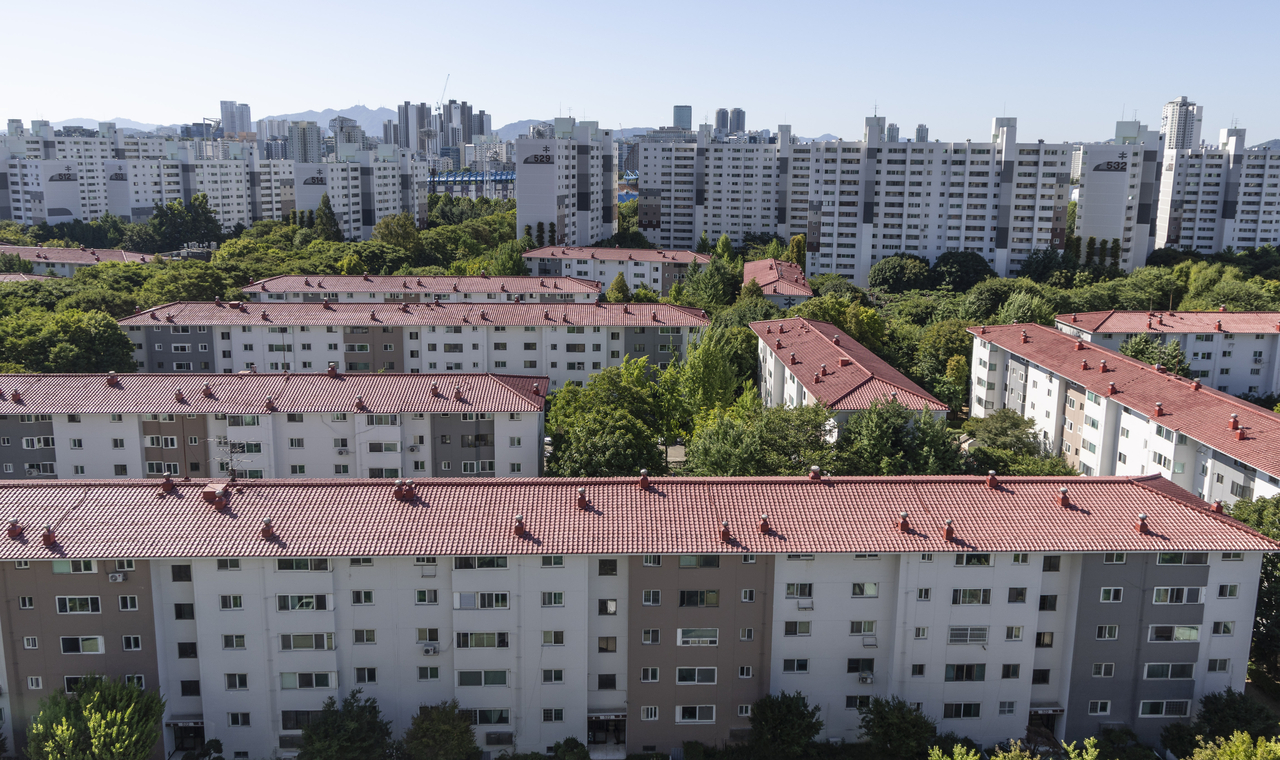 Apartment complexes in Mokdong New Town, Yangcheon-gu, Seoul. [Herald Business DB]