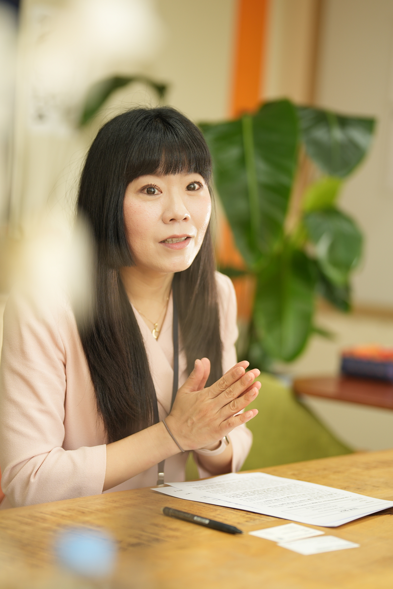 김 센터장이 경력보유여성의 경험을 AI·디지털 분야의 새로운 일자리로 연결해야 한다고 강조하고 있다. 양정원 기자