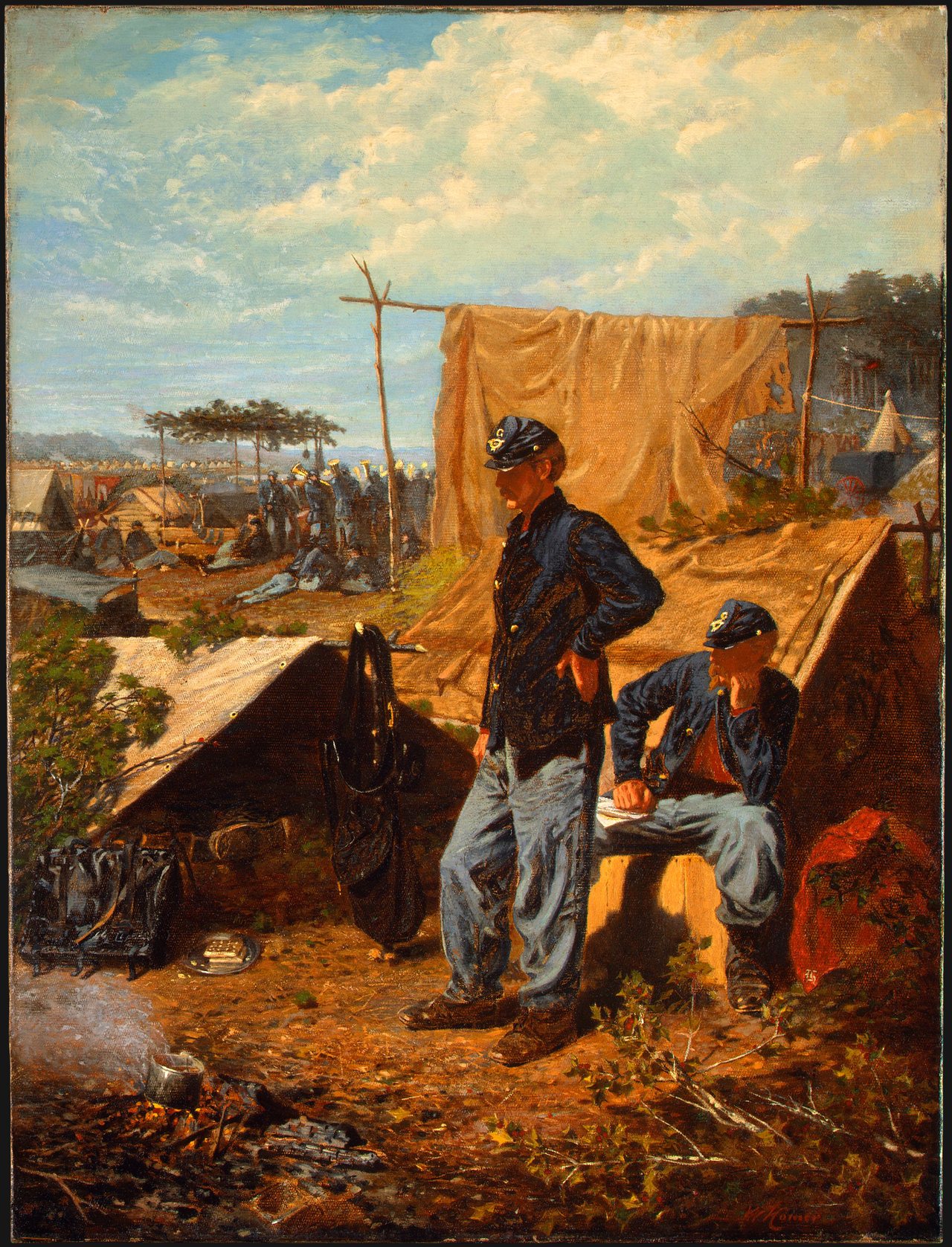 윈슬로 호머, 즐거운 나의 집, 1863년경, 캔버스에 유채, 54.6x41.9cm, 내셔널 갤러리 오브 아트 [National Gallery of Art, Washington DC, Public Domain, commons.wikimedia.org]