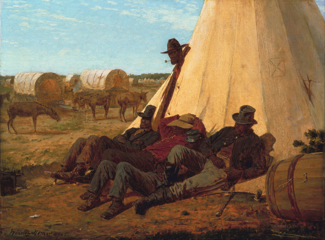 윈슬로 호머, 밝은 쪽, 1865, 캔버스에 유채, 32.4x43.2cm, M.H. 드 영 기념 미술관 [Google Arts & Culture, Public Domain, commons.wikimedia.org]