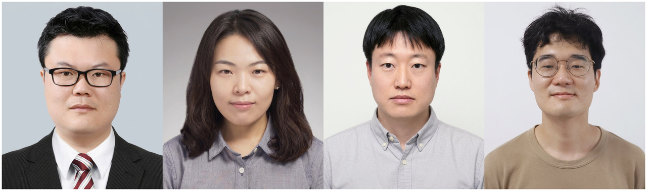 Keimyung University Department of Mathematics professors (from left) Jeong Dae-won, Ko Eun-kyung, Jeong Byeong-seon and Lee Seung-hun. [Keimyung University]
