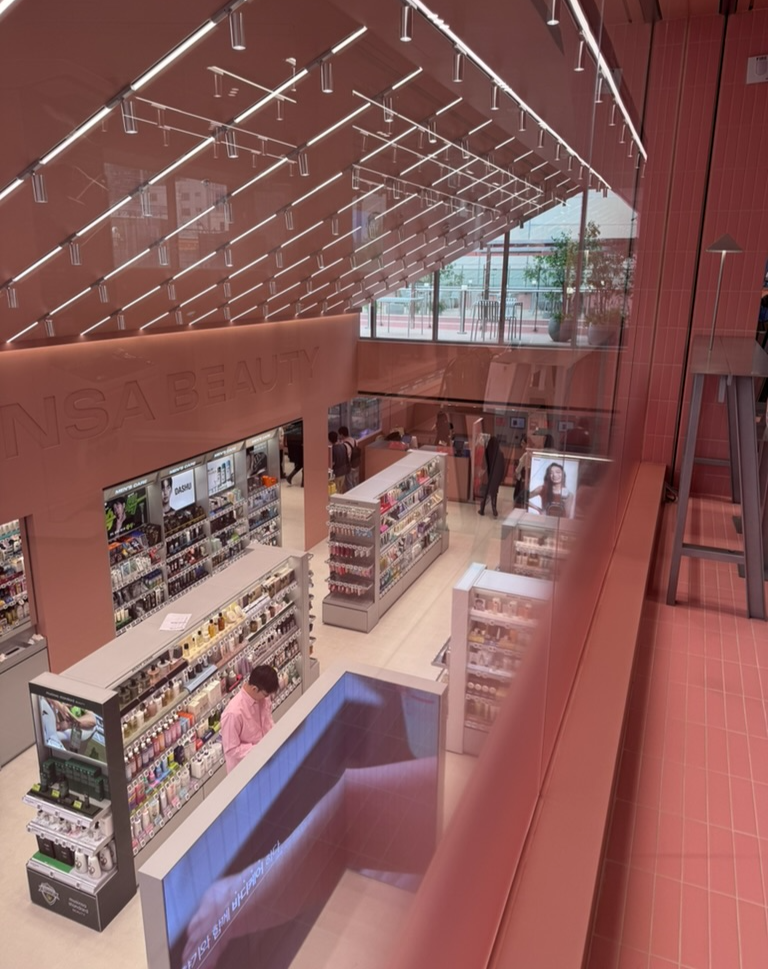 Musinsa's first standalone beauty flagship in Hongdae, Mapo-gu, western Seoul (No Kyung-min/The Korea Herald)