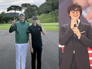 [뮤즈★] ‘박수진♥’ 배용준, 충격 백발 근황 이후 골프장서 전해진 근황…여전히 ‘훈훈’