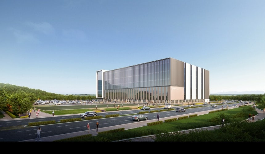 Rendering of Chong Kun Dang’s knowledge industry center in the Baegot planned community in Siheung, Gyeonggi Province. (Gyeonggi Free Economic Zone Authority)