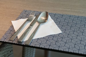 Don't use decorative napkins to rest your utensils — some contain carcinogens
