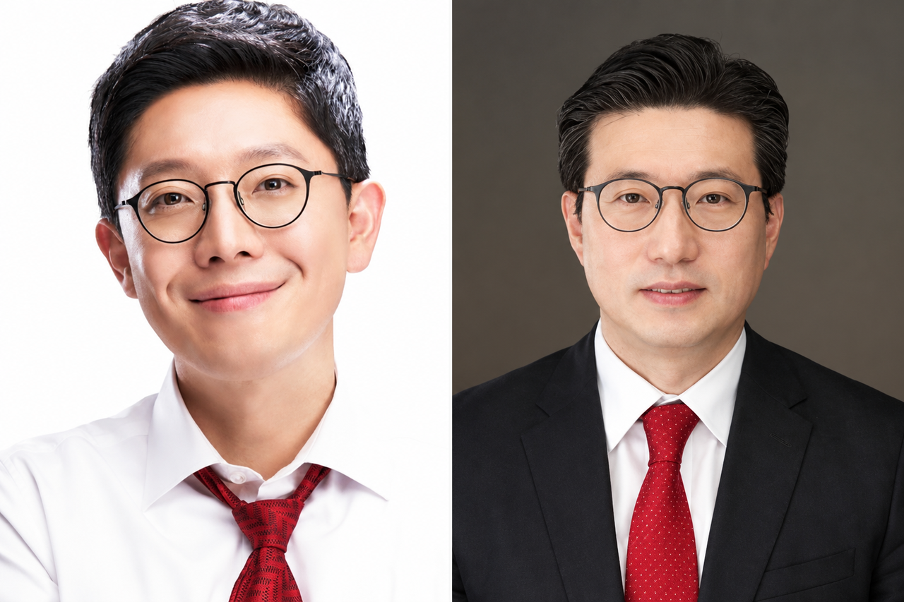Kim Byung-min, president of the Seoul Tourism Foundation (left), and Lee Chang-geun, standing auditor of Seoul Metro