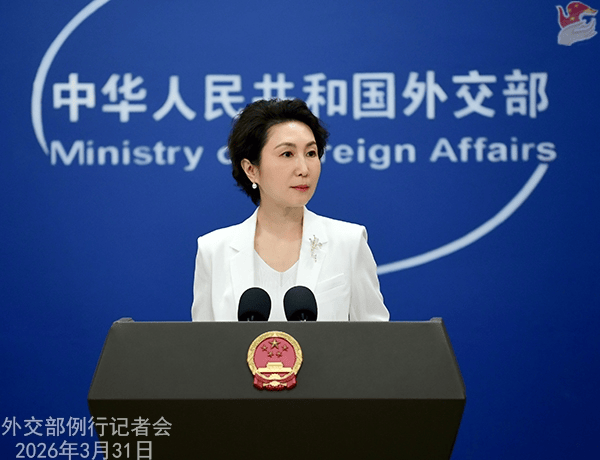 Chinese Foreign Ministry spokesperson Mao Ning speaks at a regular briefing in Beijing on March 31. (Chinese Foreign Ministry)