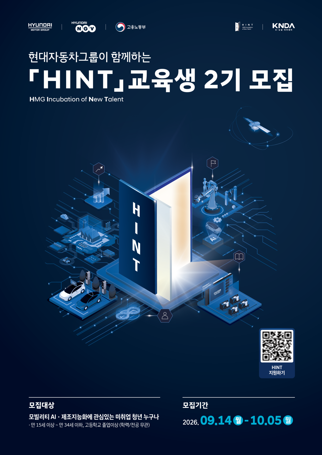 Hyundai Motor Group is accepting applications for the second cohort of HINT, its youth job-skills training program. [Hyundai Motor Group]