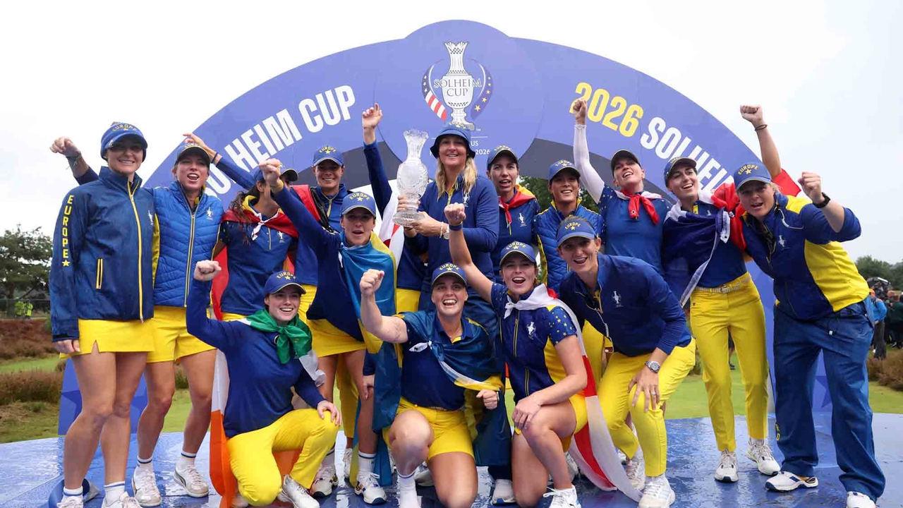 제20회 솔하임컵에서 우승한 유럽팀 선수들. [사진=LPGA]
