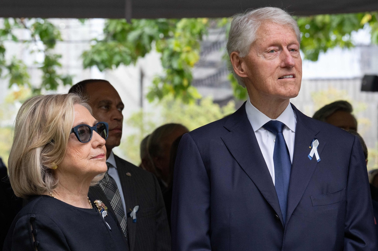 Former US President Bill Clinton and former Secretary of State Hillary Clinton. [AFP]