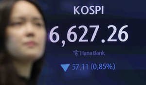 Chip sell-off drags down Kospi