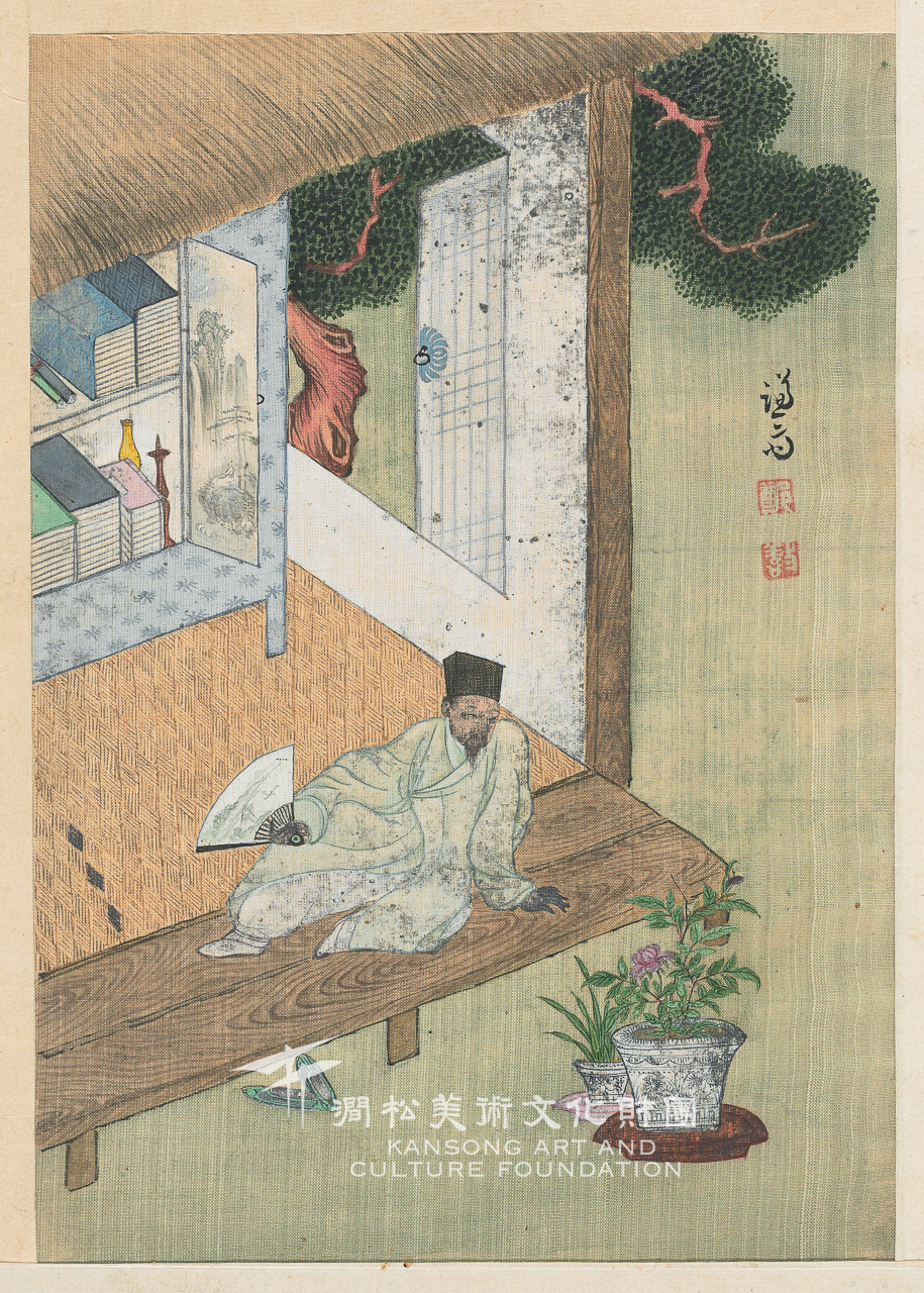 Jeong Seon's "Dokseo Yeoga" from "Gyeonggyomyeongseungcheop." [Gansong Art and Culture Foundation]