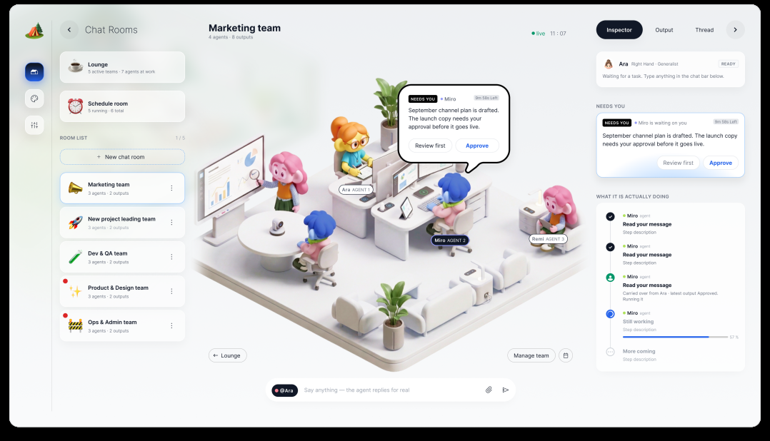 A promotional image for Hancom's AI workforce platform Nomadian [Hancom]