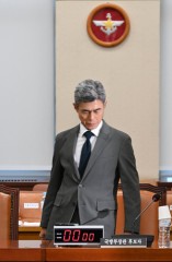 [Herald pic] Defense minister nominee Kang Sin-cheol attends confirmation hearing