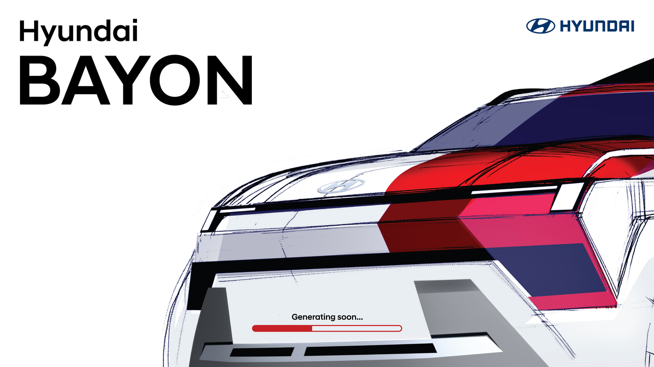 A sketch of Hyundai Motor's upcoming SUV Bayon (Hyundai Motor India)
