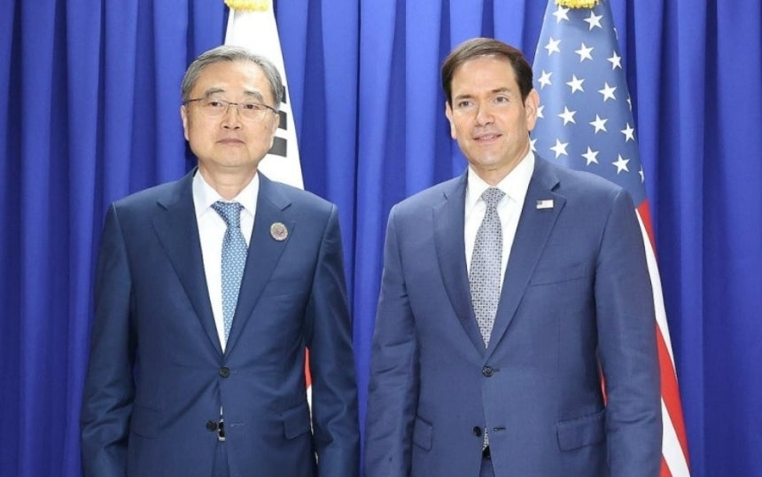 조현 외교부 장관(왼쪽)과 마코 루비오 미국 국무장관[연합]