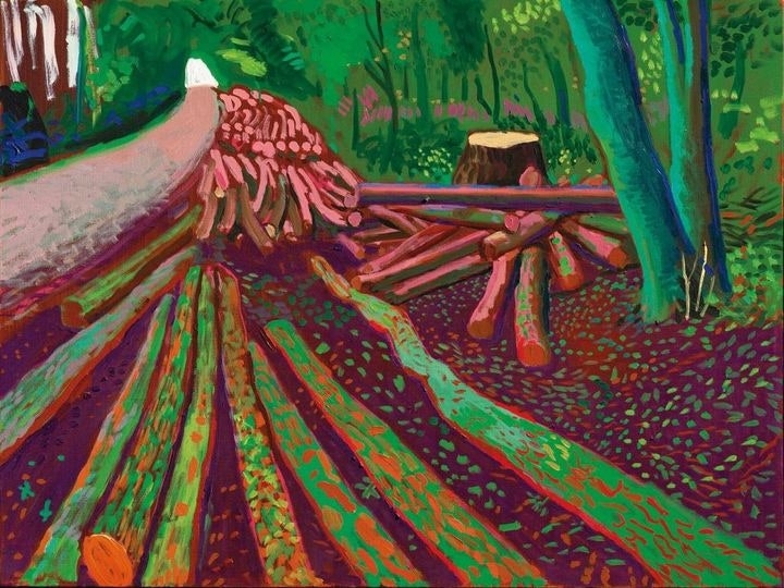 David Hockney's "More Woldgate Timber, October 13th 2009" (2009) (Richard Schmidt/David Hockney)