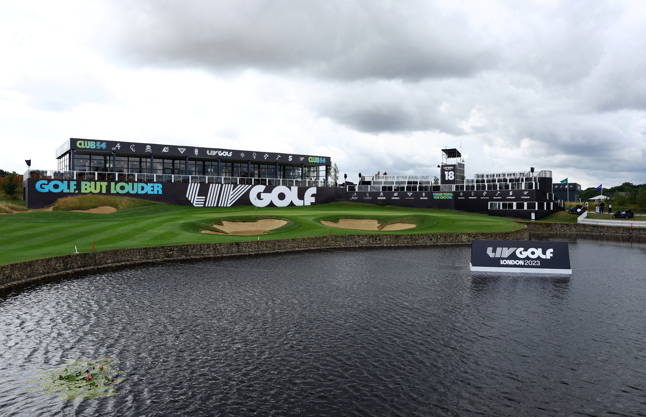 A general view of the Centurion Golf Club in St. Albans, England, during the LIV Golf Invitational London, July 5, 2023.    (Reuters-Yonhap)