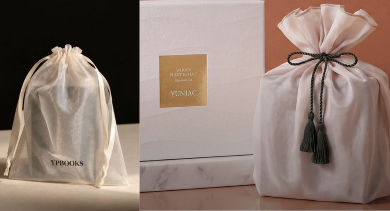 Youngpoong Bookstore (left) and Yunjac provide special packaging options for Chuseok gifts. (Youngpoong Bookstore, Yunjac)