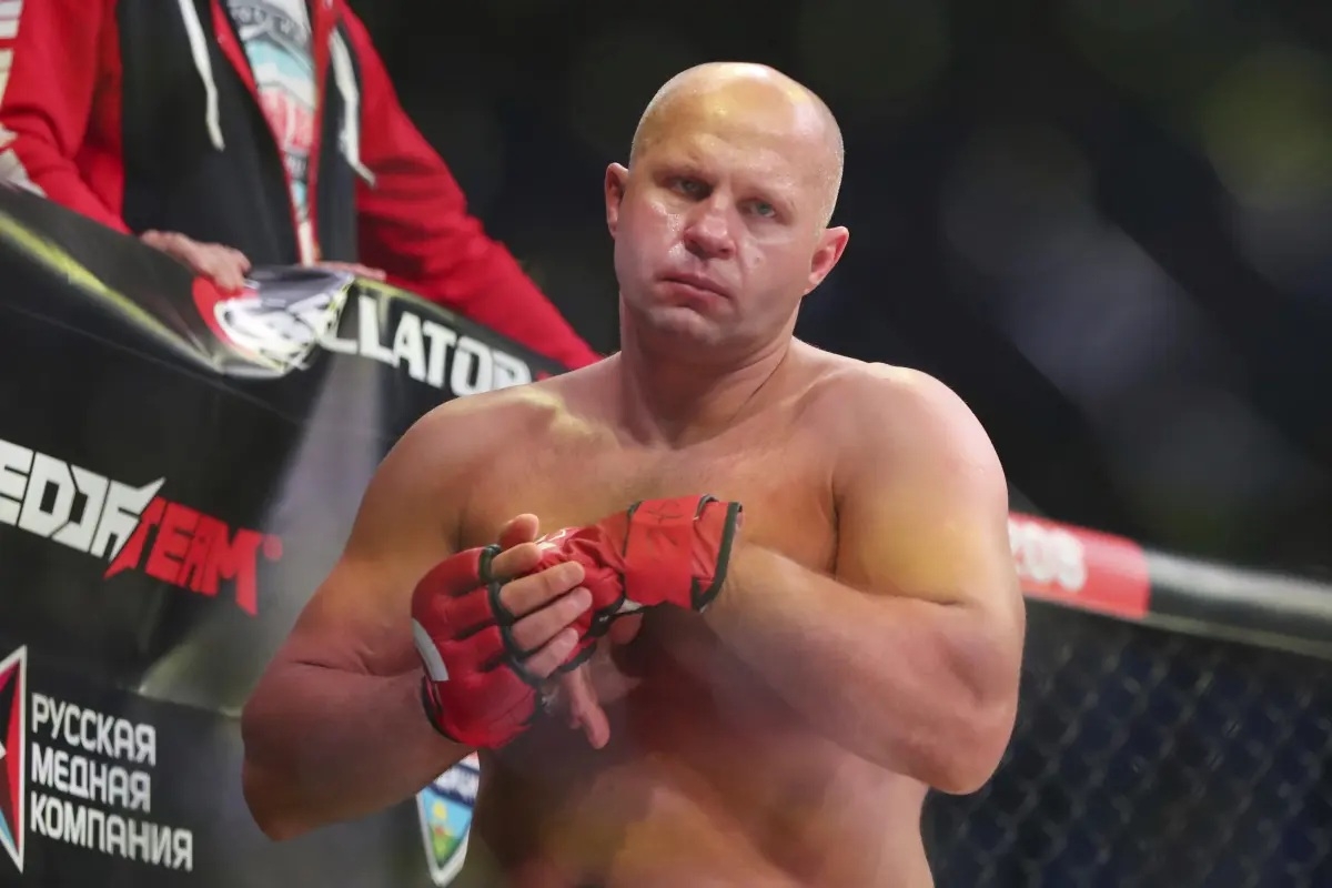 Fedor Emelianenko, once known as the "Emperor of MMA," has left the door open to competing at age 50. [AP]