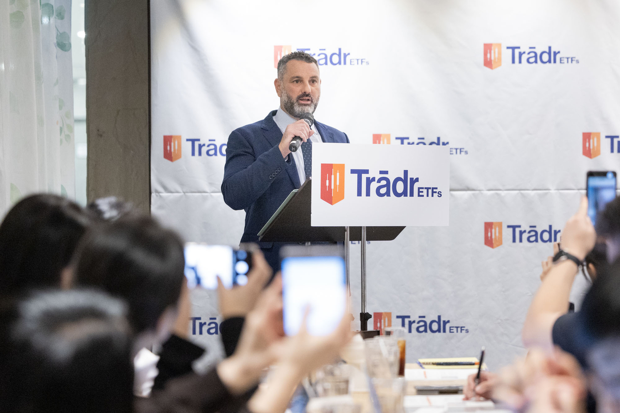 Russell Tencer speaks at a press conference on Thursday.(Access Communication)