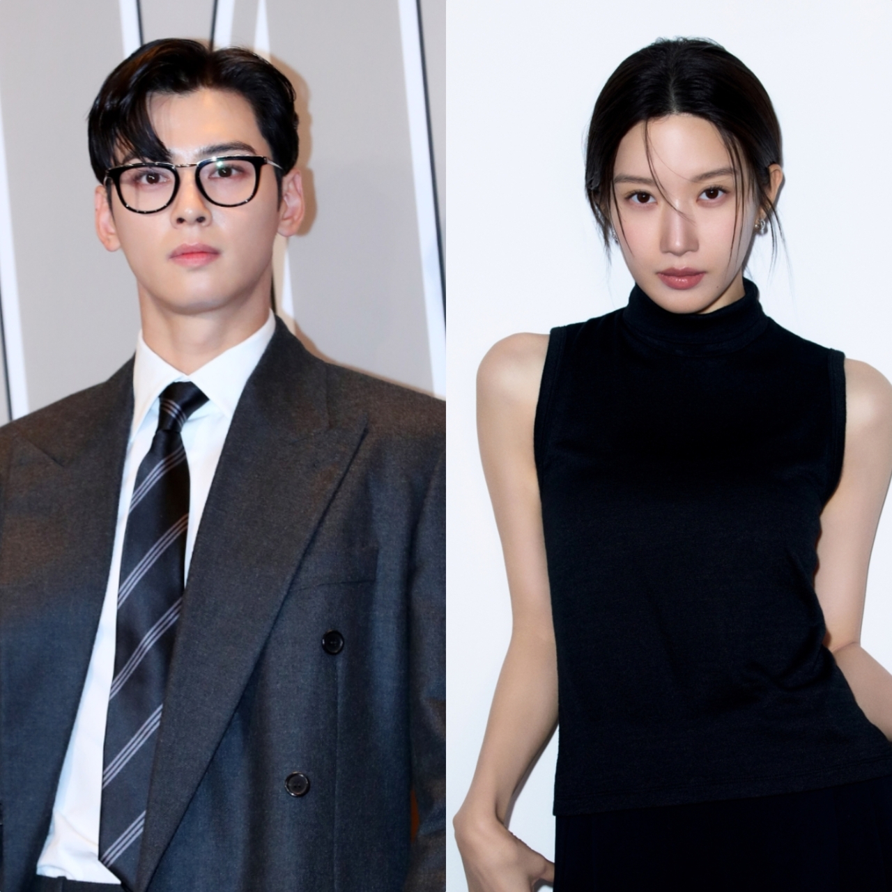 Cha Eun-woo (left) and Mun Ka-young (Newsis, Fantagio)