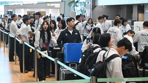 [헤럴드pic] 출국하는 대한민국 선수들