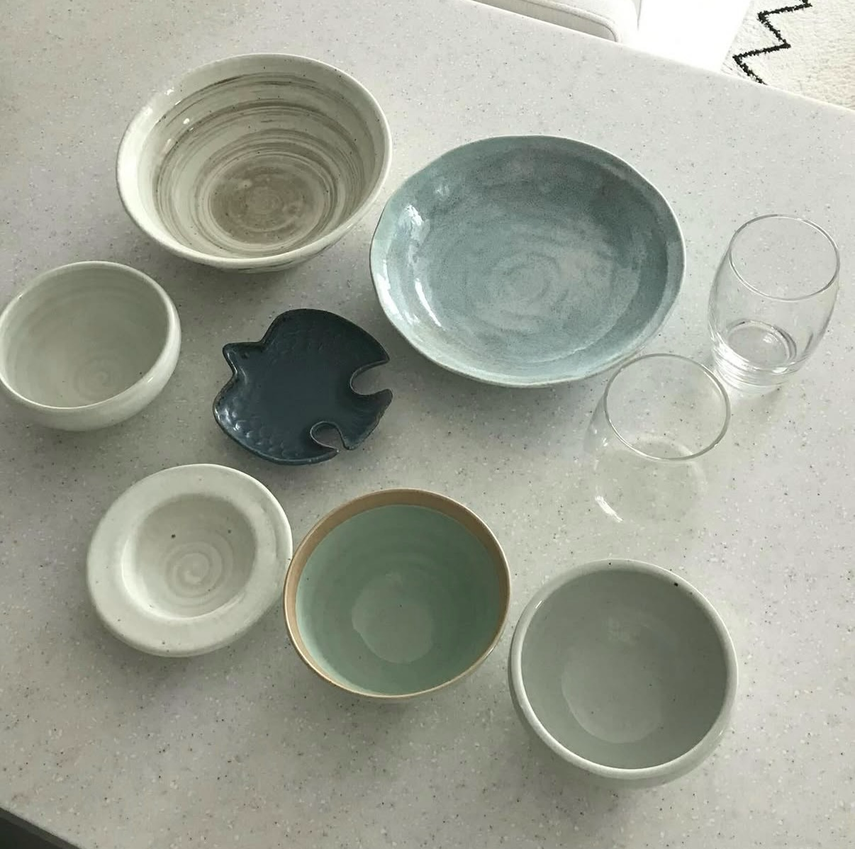 A shopper displays some of the finds at Namdaemun's dish market. (Instagram)