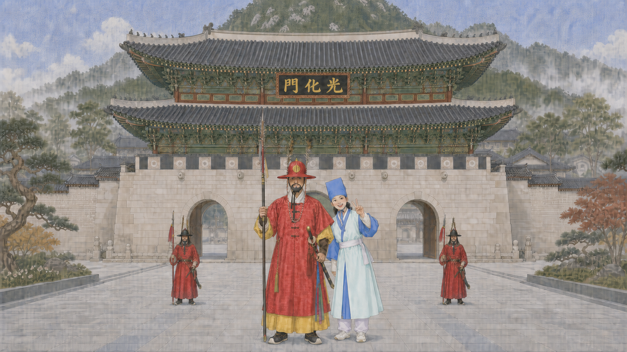 ‘2026년 가을 궁중문화축전’ 홍보 영상에 쓰인 윤석관 작가의 작업물. [© 킵콴 제공]