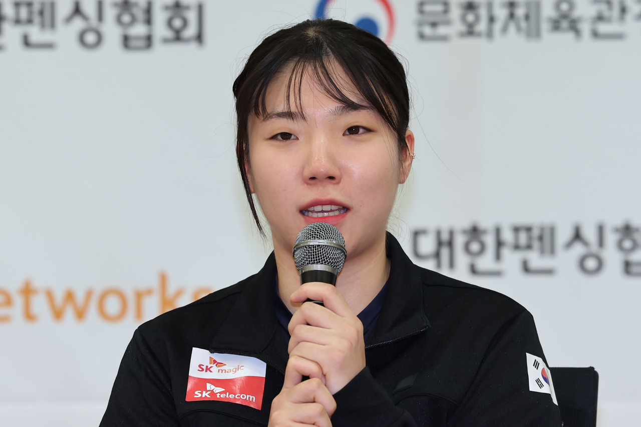 대한민국 펜싱국가대표 여자 사브르 전하영. 서울시청 소속으로, 2024 파리 올림픽 단체전 은메달리스트다. [뉴시스]