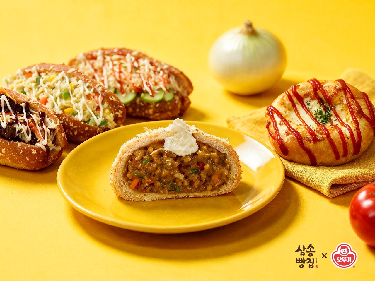 오뚜기x삼송빵집 협업 포스터 이미지 [오뚜기 제공]