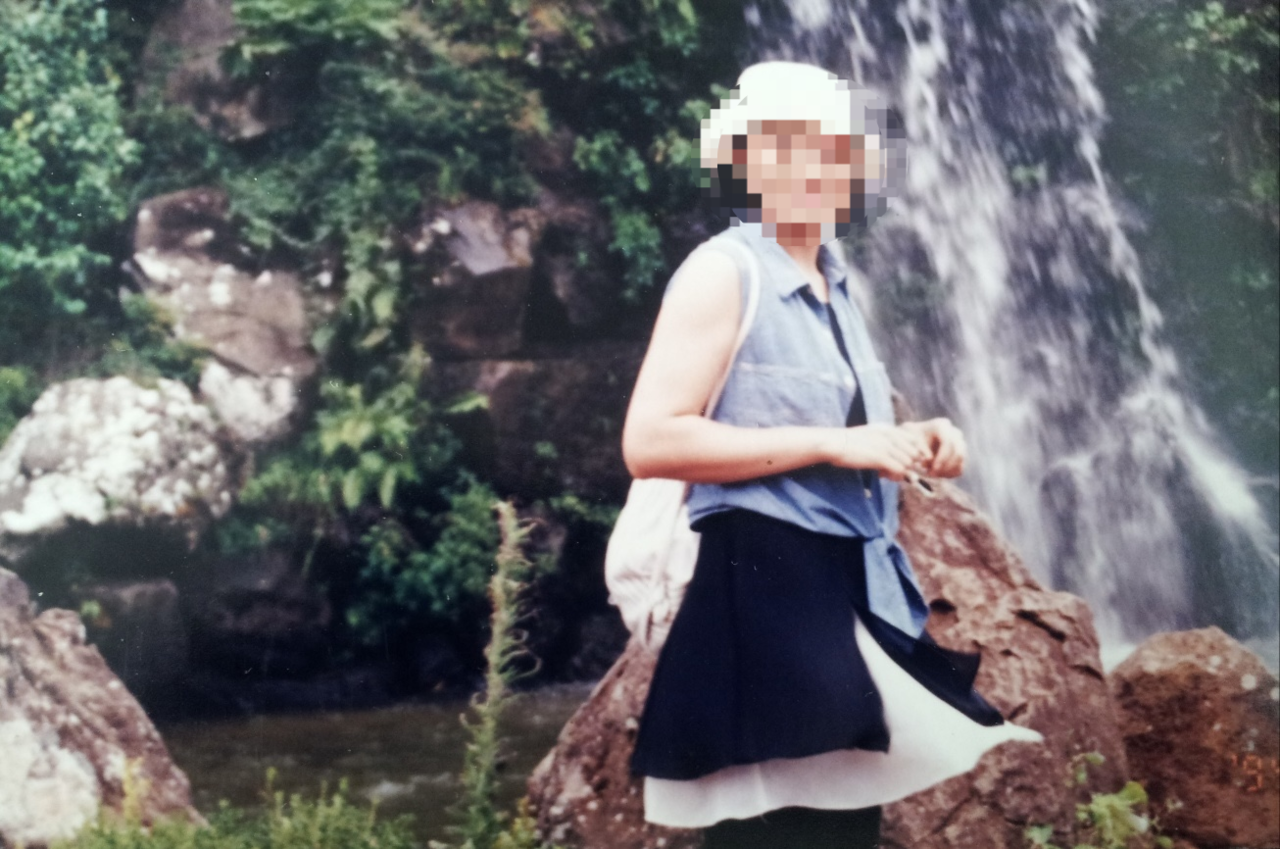 진옥자 씨의 첫째 딸 정창숙 씨. 1995년 6월 ‘삼풍백화점 참사’ 때 숨졌다. 진씨의 요청으로 모자이크 처리를 했다. [진옥자 씨 제공]