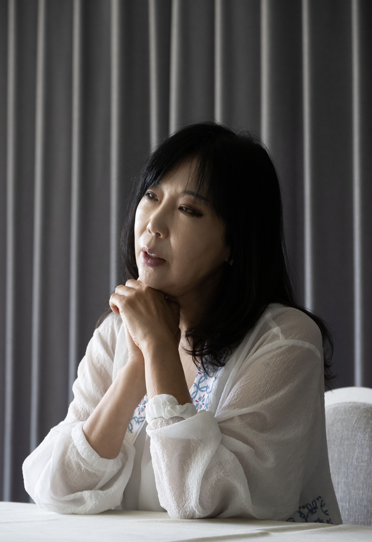 송현옥 극단 물결 예술감독이 9일 오후 서울 용산구 한남동 서울파트너스하우스에서 헤럴드경제와 인터뷰를 하고 있다. 임세준 기자