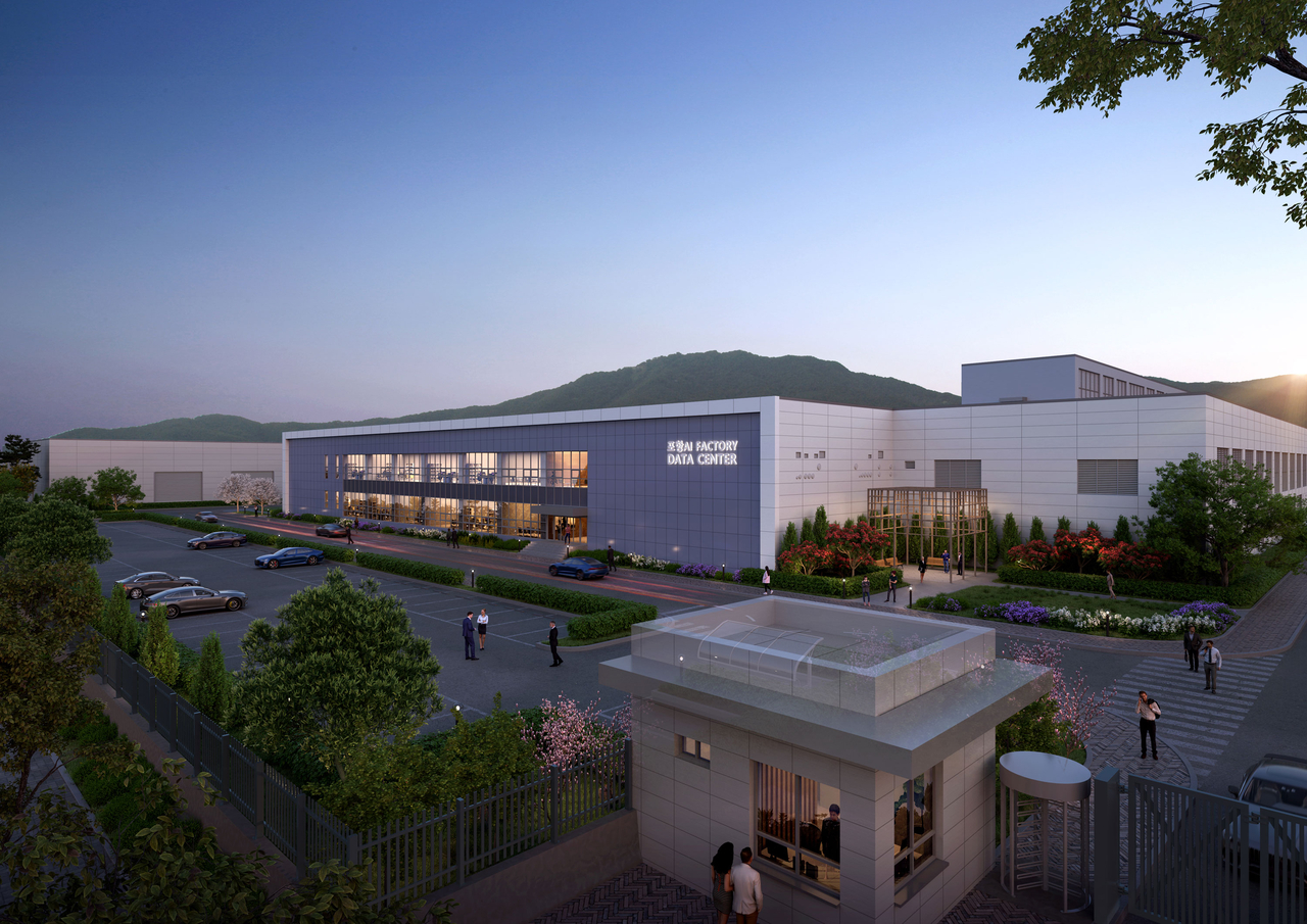 A rendering of the Pohang AI data center. [Hyundai Engineering & Construction]