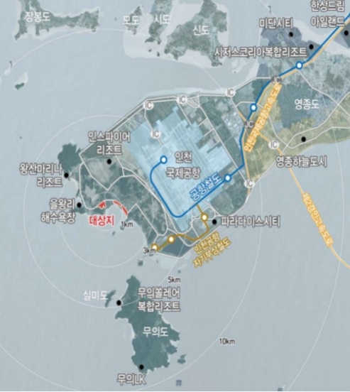A map showing the location of the Yongyu Zone 2 urban development area [Incheon city government]