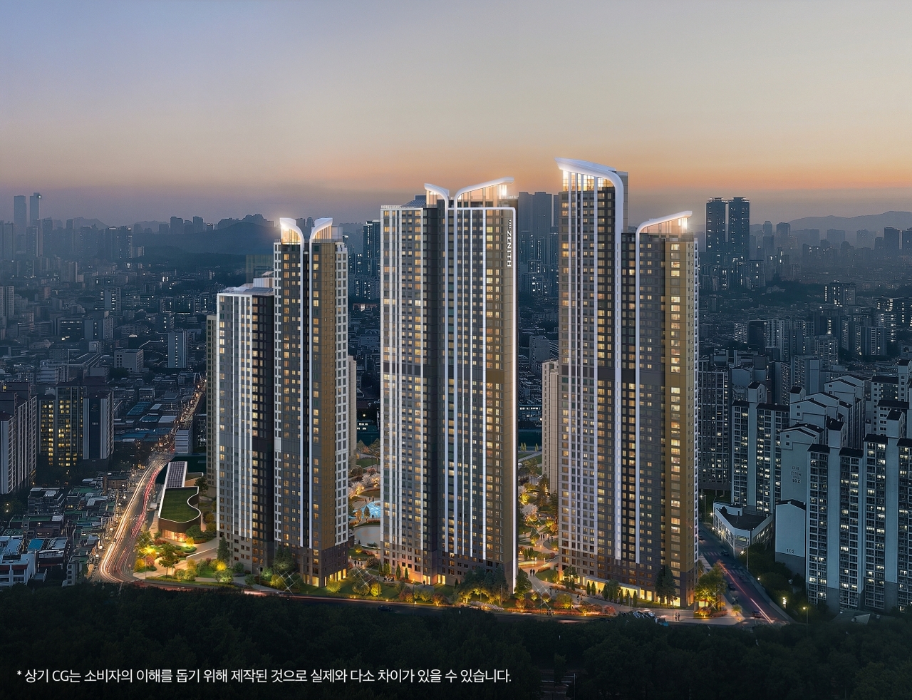 A rendering of the Bucheon Wonmi urban public housing complex project. [Doosan Engineering & Construction]