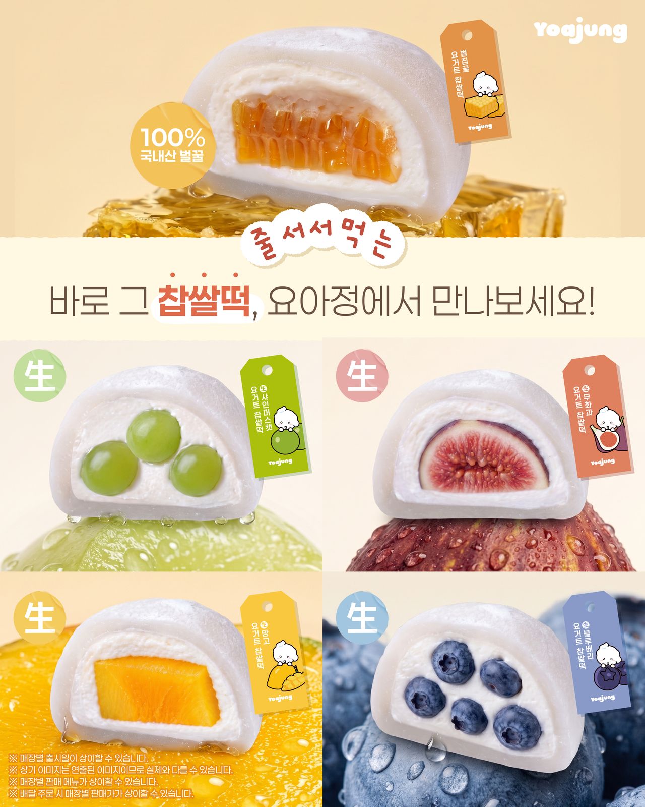 ‘요아정 생과일 요거트 찹쌀떡’ 제품 이미지 [요아정 제공]