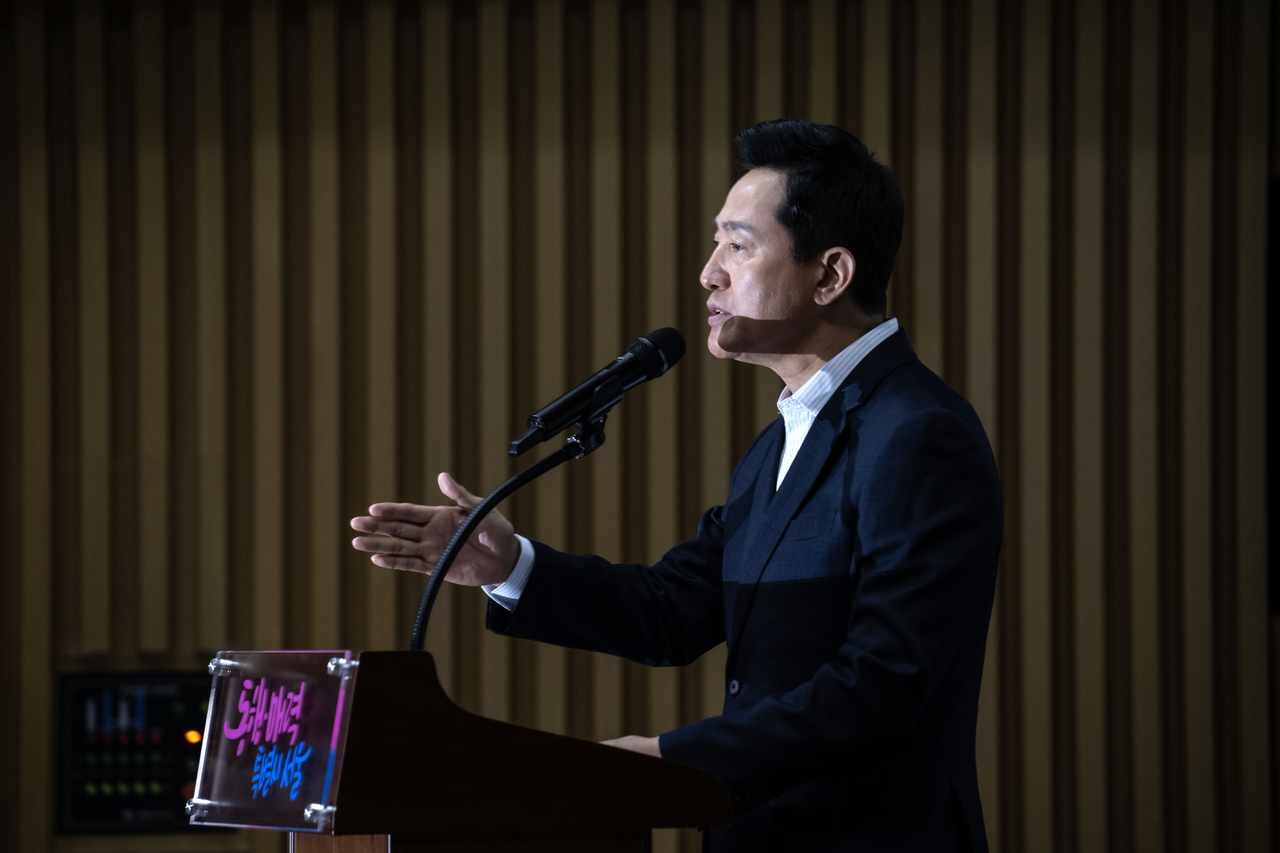 오세훈 서울시장이 21일 오전 서울 중구 서울시청 대회의실에서 열린 서울 주택정책 성과 공유회에 참석해 발언하고 있다. [헤럴드경제DB]