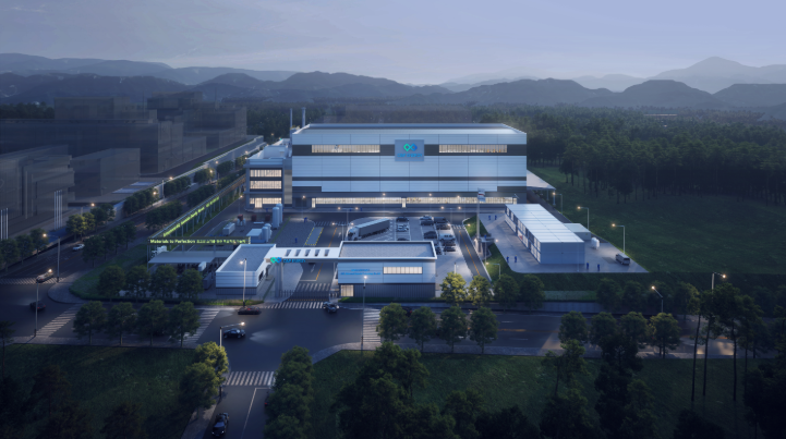 포스코퓨처엠의 합작사 씨앤피신소재테크놀로지가 포항 영일만 4산단에 건설하는 LFP 양극재 공장 조감도. 2027년 양산 목표로 연산 최대 5만톤까지 단계적으로 규모를 확대할 예정이다. [포스코퓨처엠 제공]