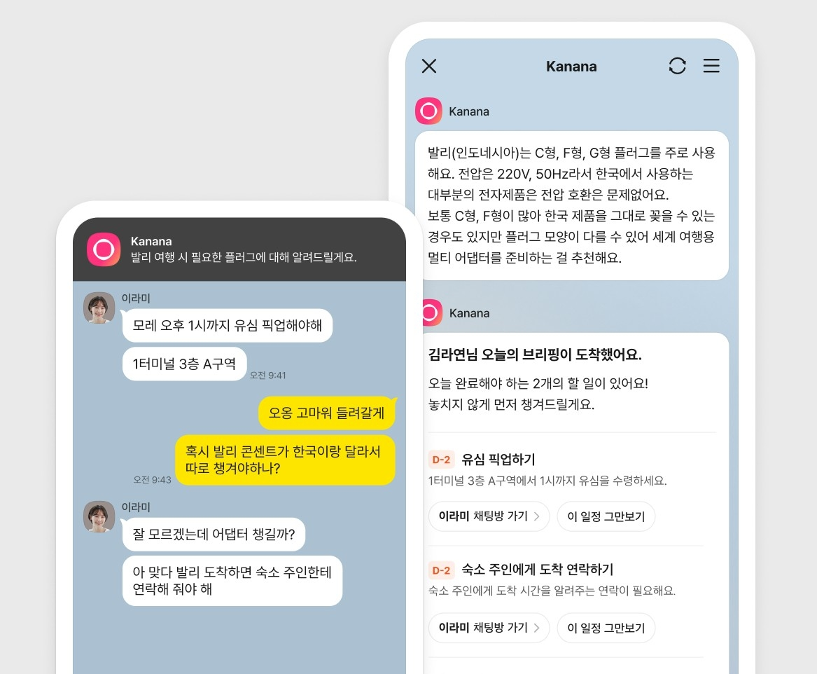 ‘카나나 인 카카오톡’ 예시. [카카오 제공]
