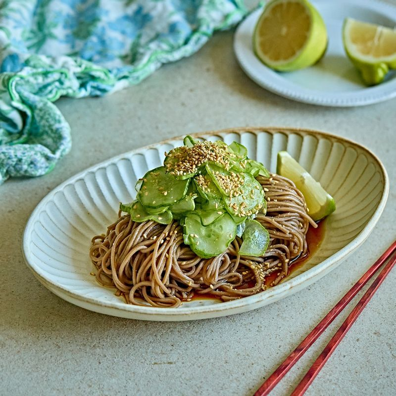 Cucumber perilla oil noodles (W Table)