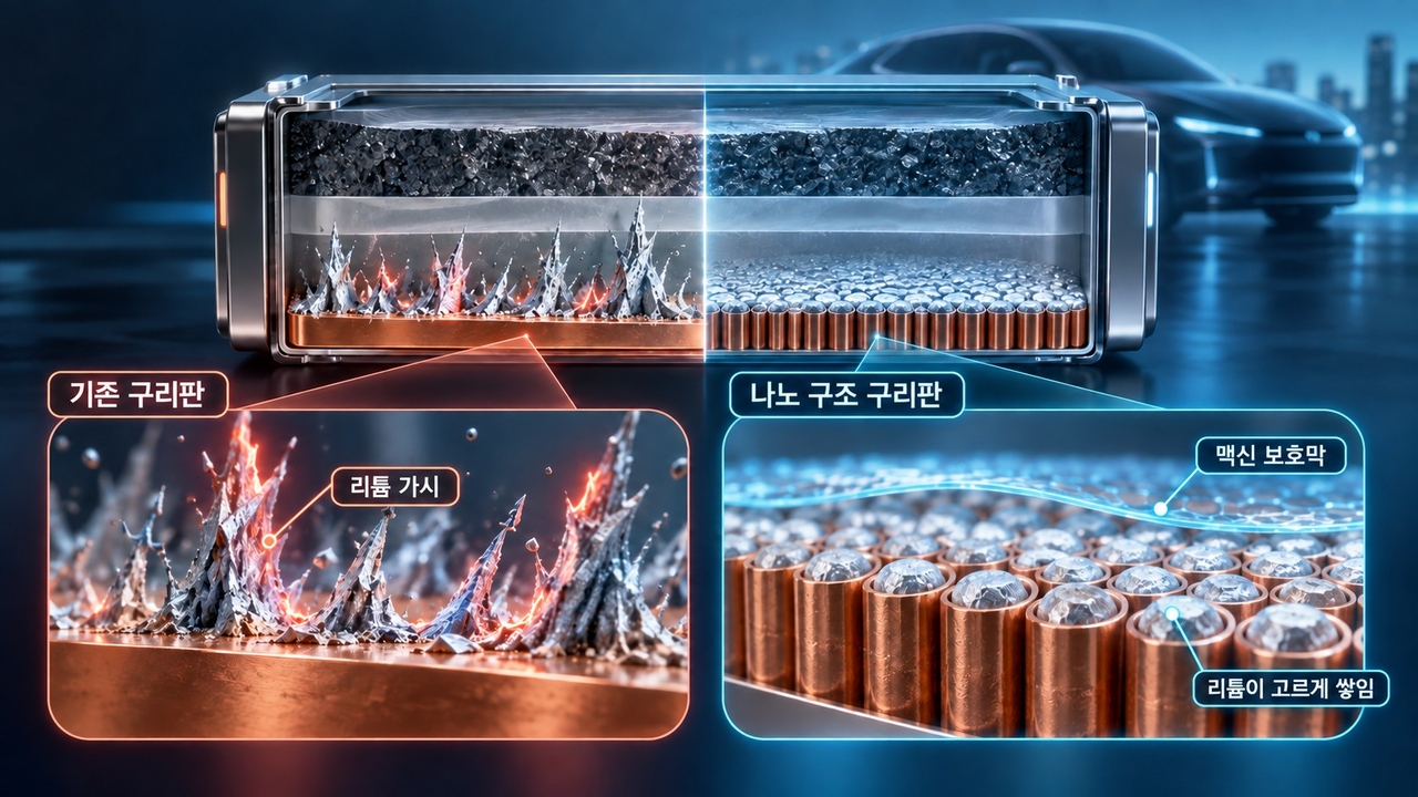 초미세 나노공정을 활용한 무음극 리튬 금속전지 연구 이미지(AI 생성) 이미지.[KAIST 제공]